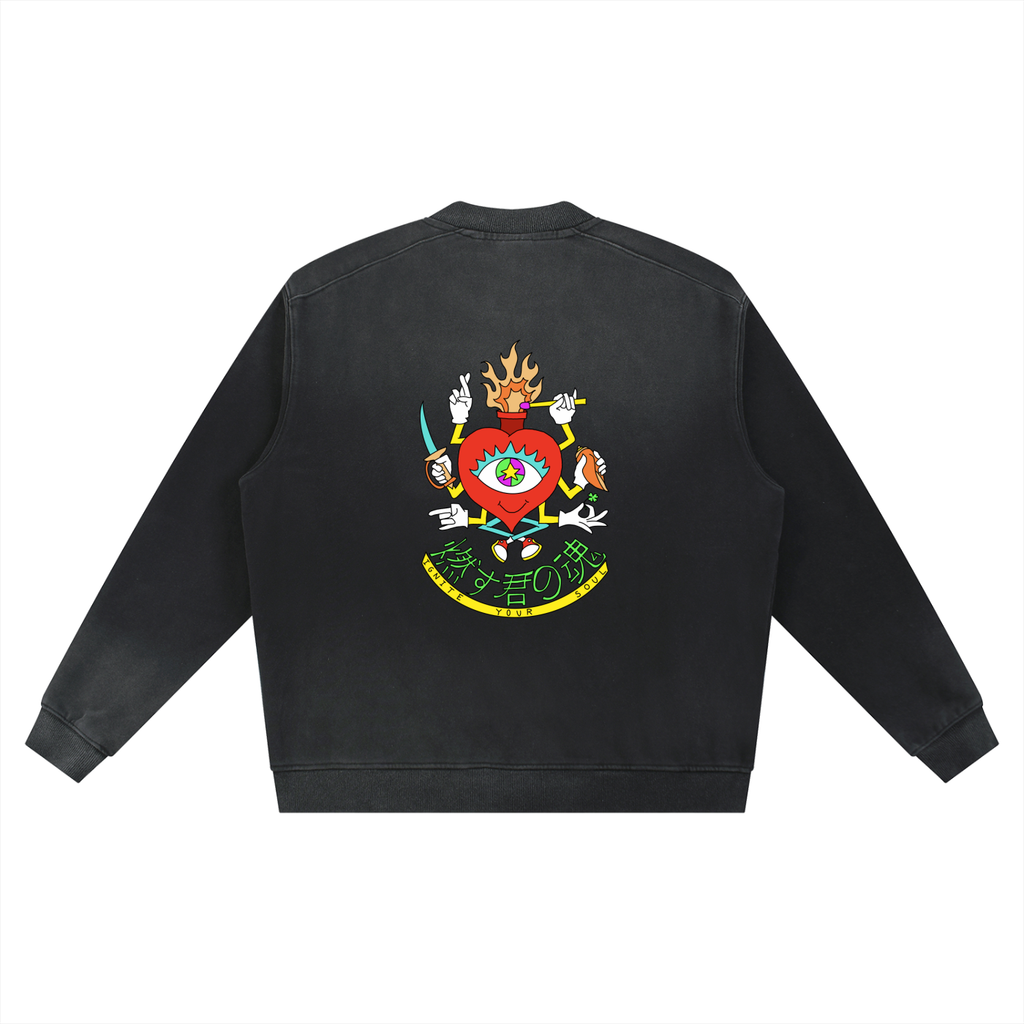 Ignite Your Soul - Sun Fade Heavyweight Baseball Jacket