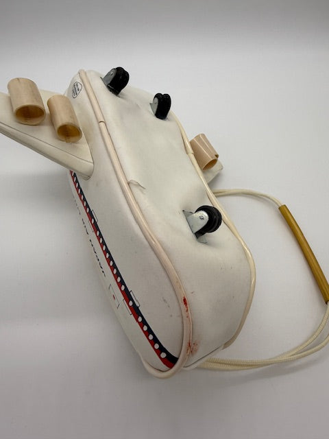 Japan Air Lines Airplane purse with wheels and functional zipper