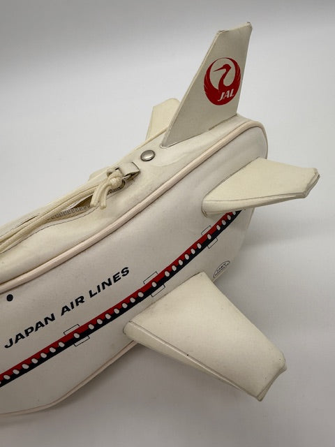 Japan Air Lines Airplane purse with wheels and functional zipper