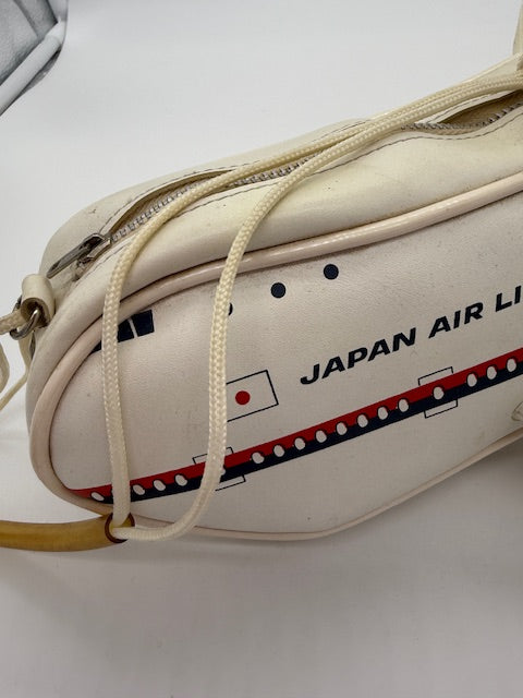 Japan Air Lines Airplane purse with wheels and functional zipper