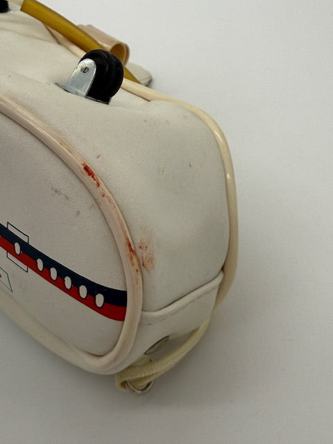 Japan Air Lines Airplane purse with wheels and functional zipper