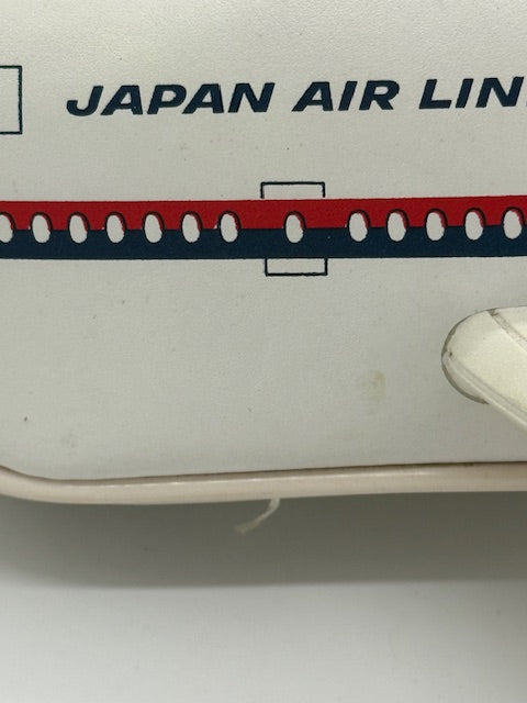 Japan Air Lines Airplane purse with wheels and functional zipper