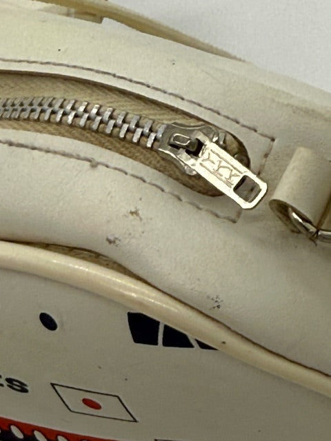 Japan Air Lines Airplane purse with wheels and functional zipper