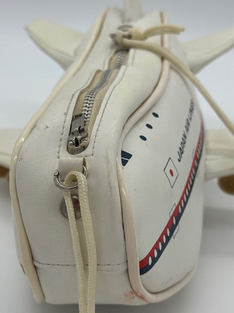 Japan Air Lines Airplane purse with wheels and functional zipper