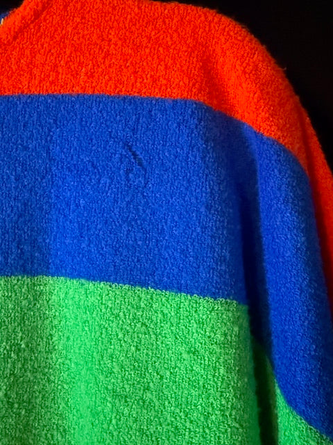 Neon stripes Catalina terry cloth shirt