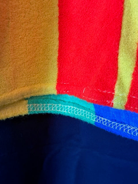 Neon stripes Catalina terry cloth shirt