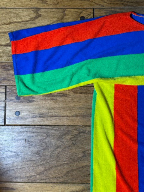 Neon stripes Catalina terry cloth shirt