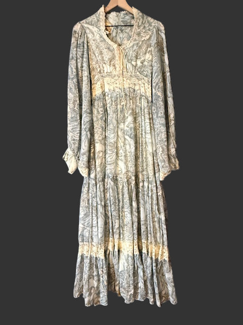 Rare fairy print Gunne Sax