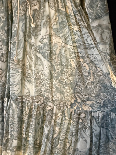 Rare fairy print Gunne Sax