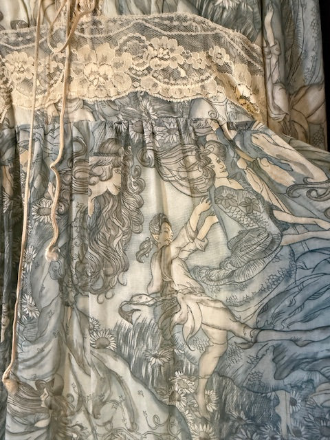 Rare fairy print Gunne Sax