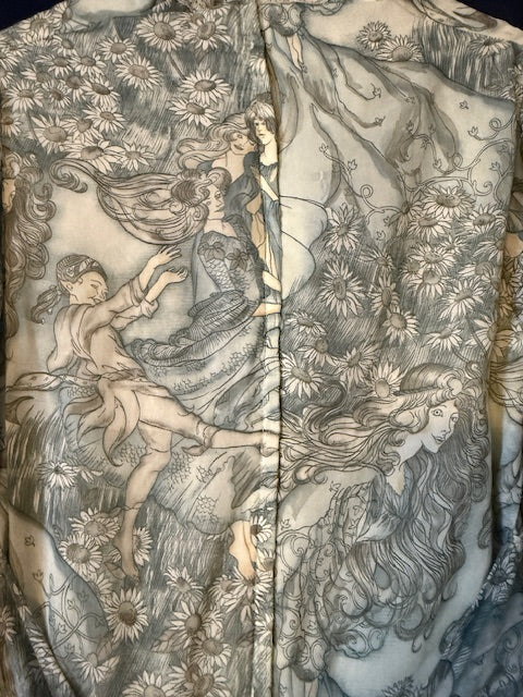 Rare fairy print Gunne Sax