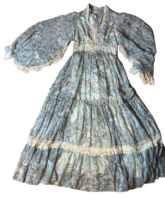 Rare fairy print Gunne Sax