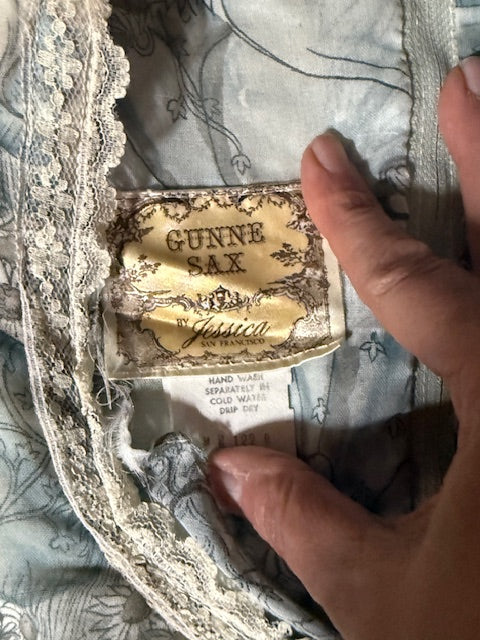 Rare fairy print Gunne Sax