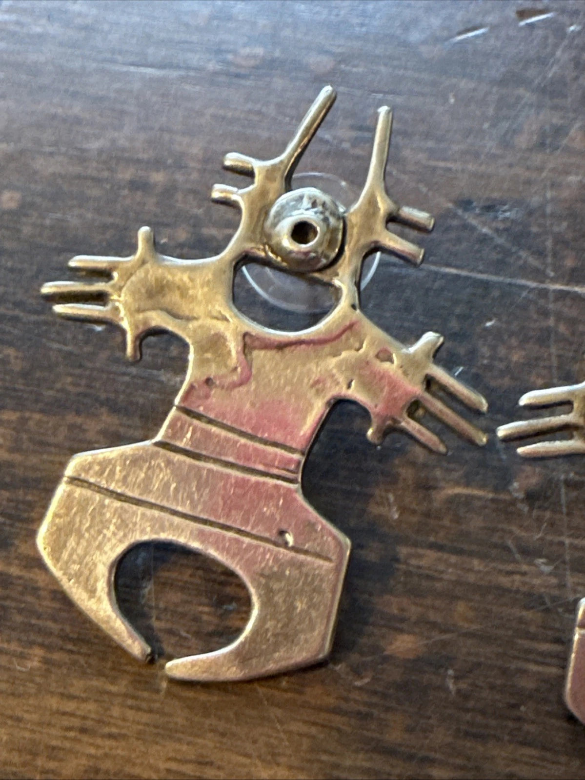 Vintage Rebecca Tobey Sterling Earrings - Figural Man - Southwest