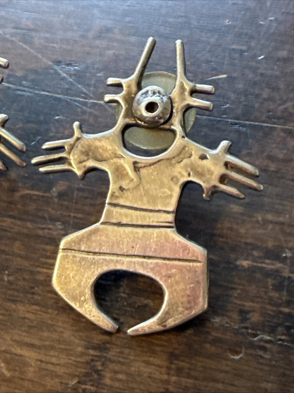 Vintage Rebecca Tobey Sterling Earrings - Figural Man - Southwest