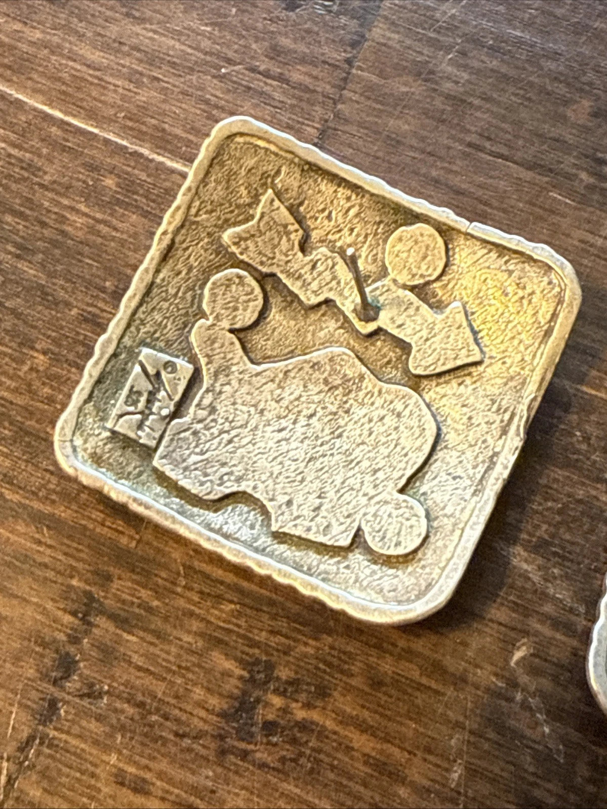 Laurie Stetzler Sterling Earrings - 1970s+ - Bison, Turquoise, Onyx, Coral